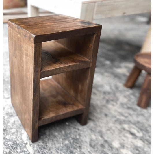Kệ Gỗ Đa Năng 2 Tầng Vintage Gỗ Thông Tự Nhiên, Kệ Trang Trí Mini, Kệ Để Đồ Decor, Sỉ Lẻ Toàn Quốc